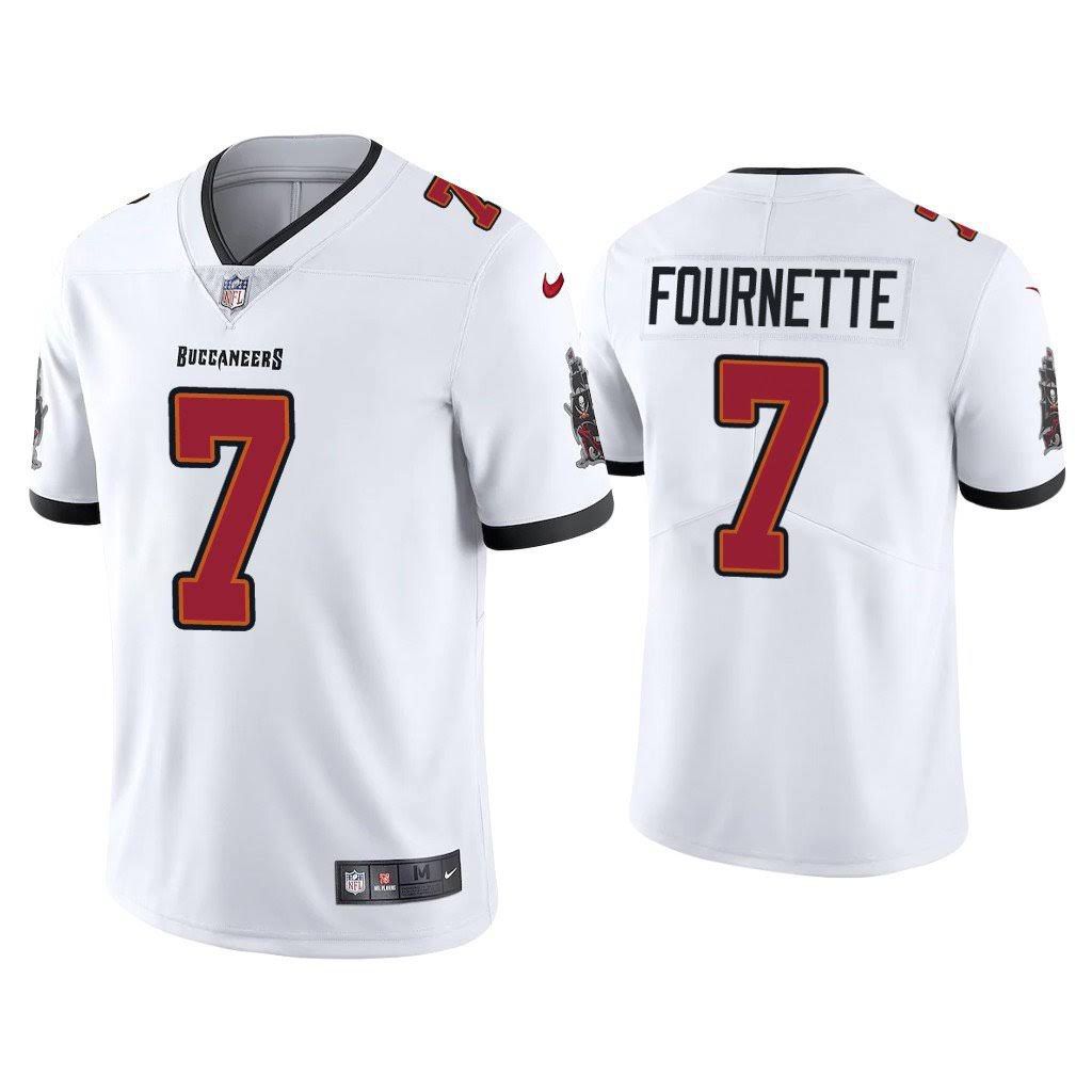 Men Tampa Bay Buccaneers 7 Leonard Fournette Nike White Vapor Limited NFL Jersey